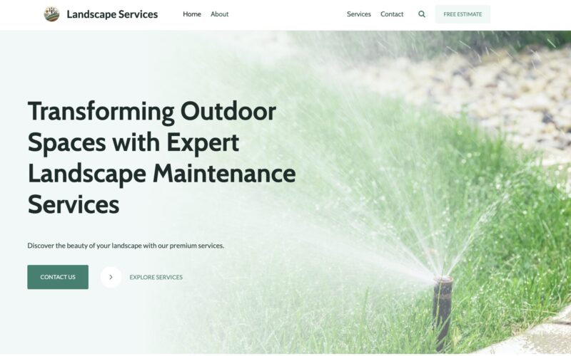 Lawn Care Website