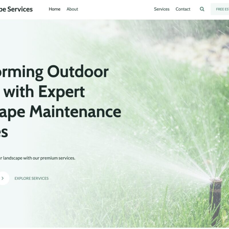 Lawn Care Website