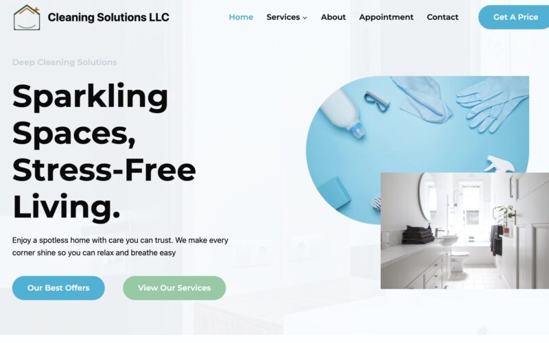 Cleaning Services Website