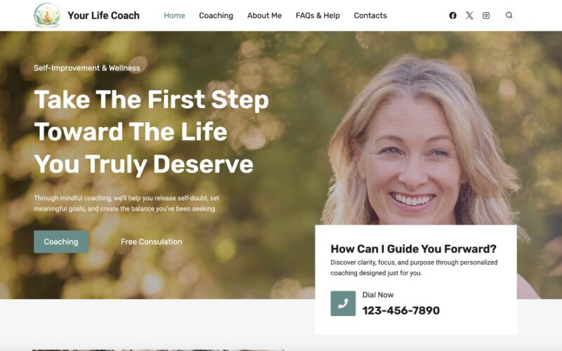 Life Coach Website