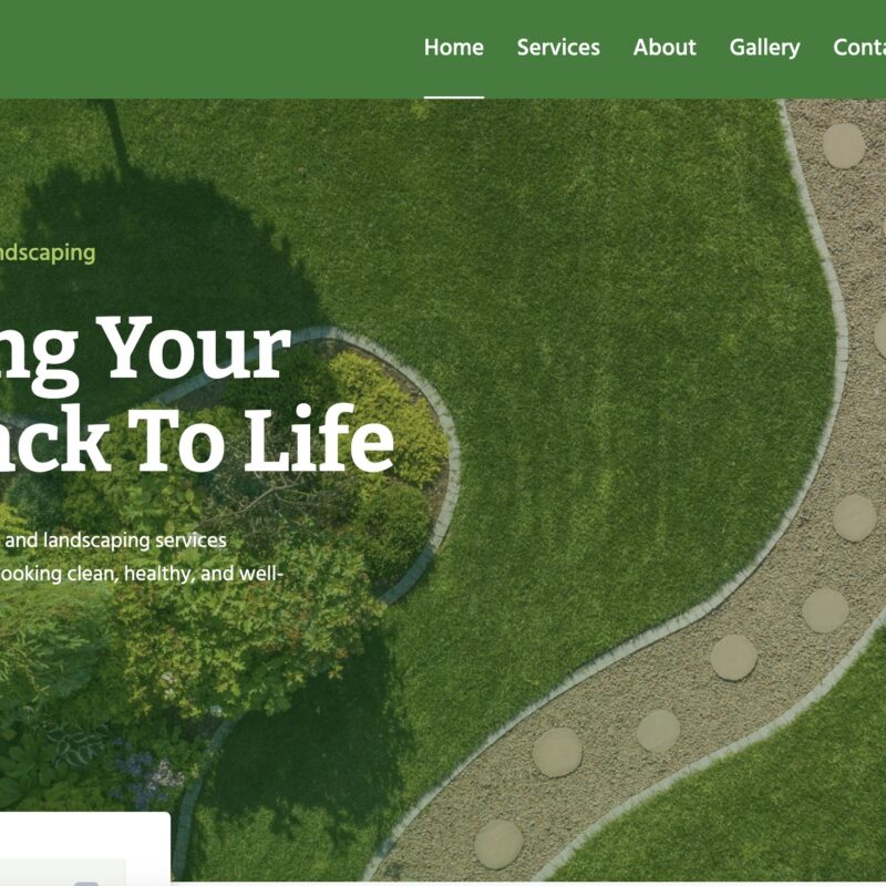 Lawn Care & Landscaping Website