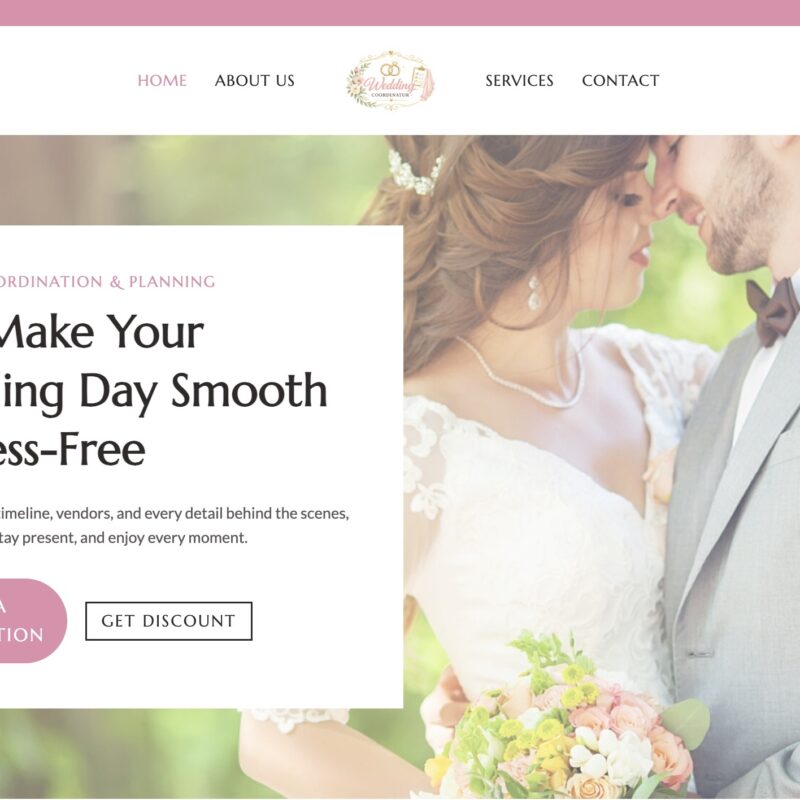 Wedding Coordinator Website