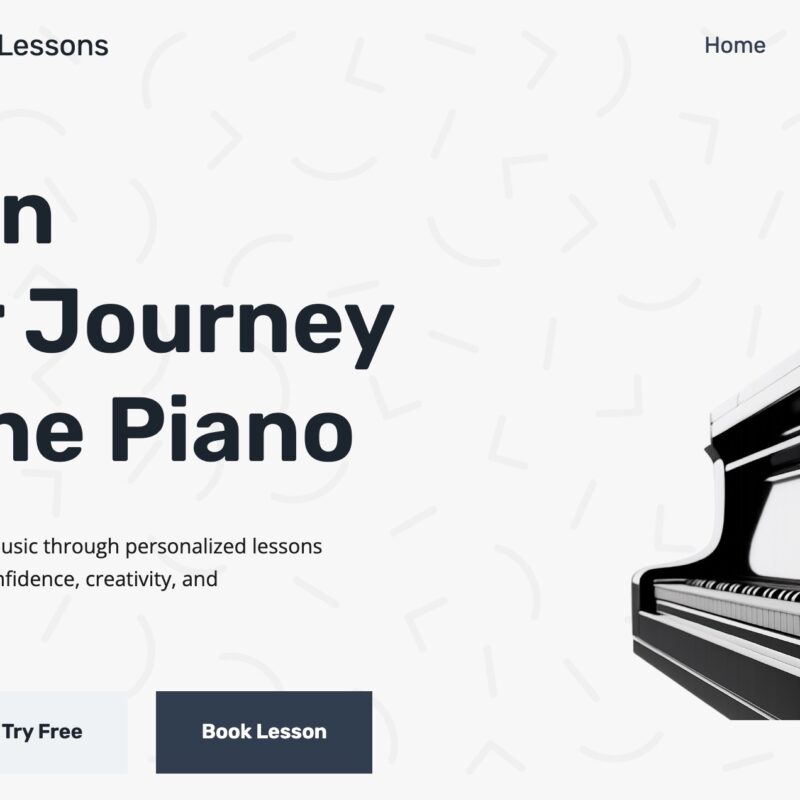 Piano Lessons Website