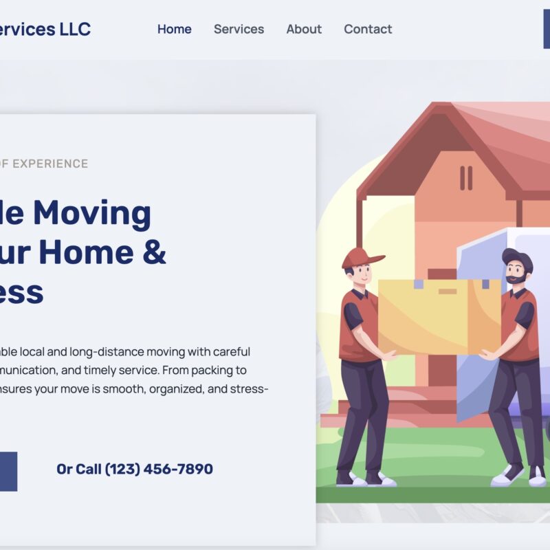 Moving Services Website