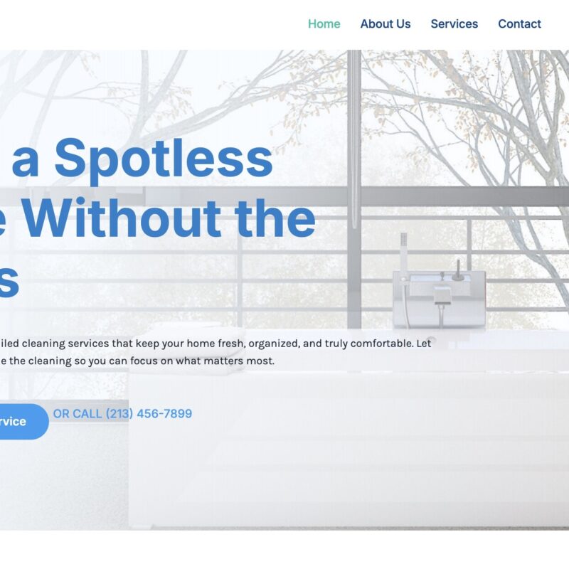 Cleaning Services Website