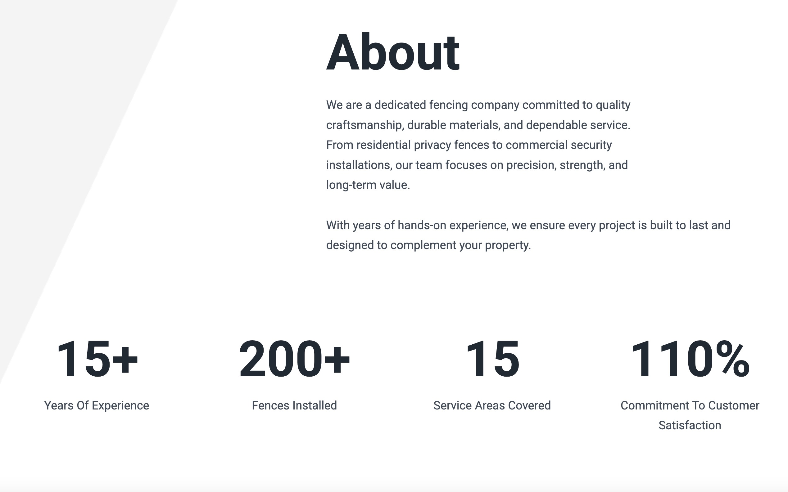 Fencing Company Website - Image 2