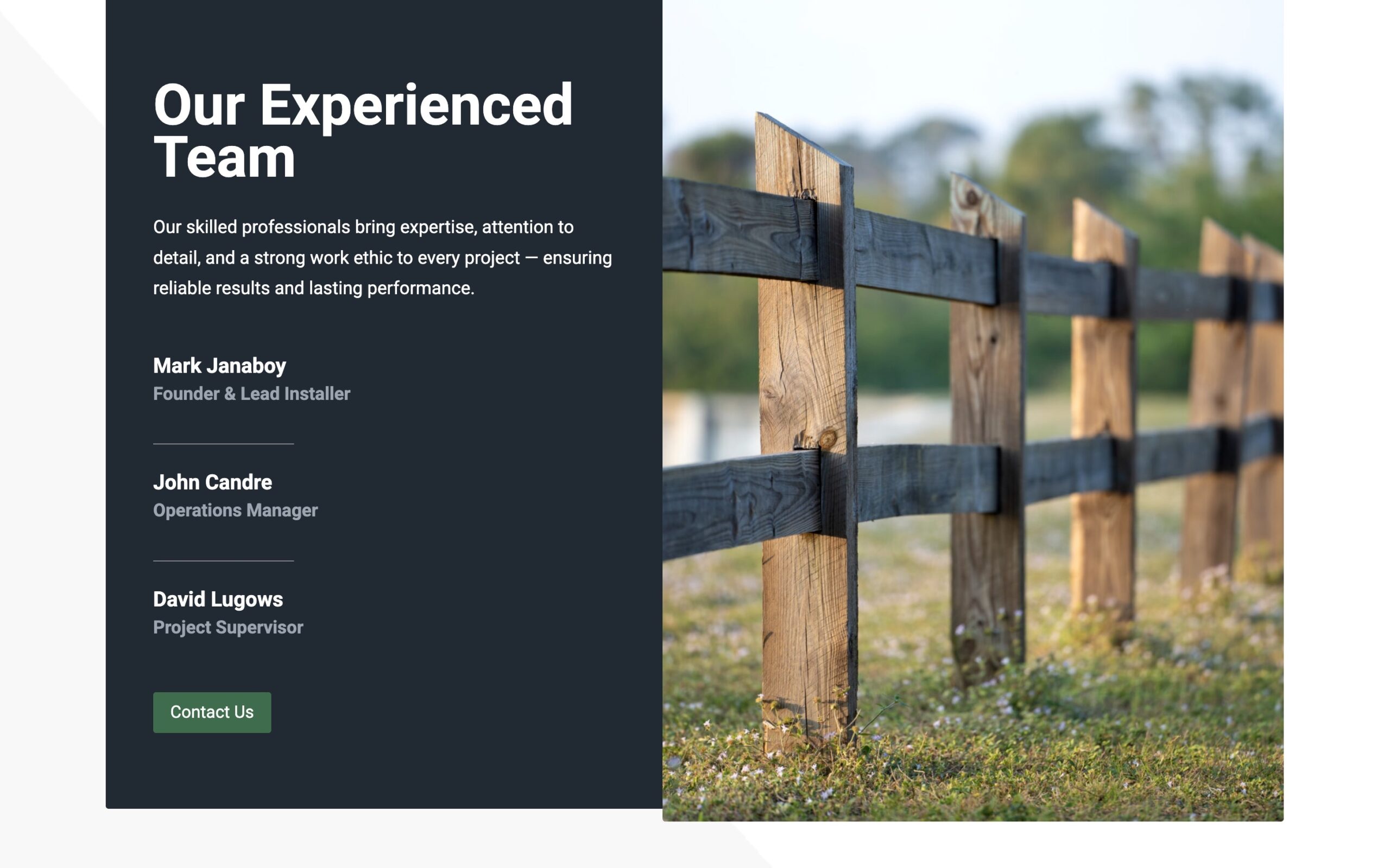 Fencing Company Website - Image 3