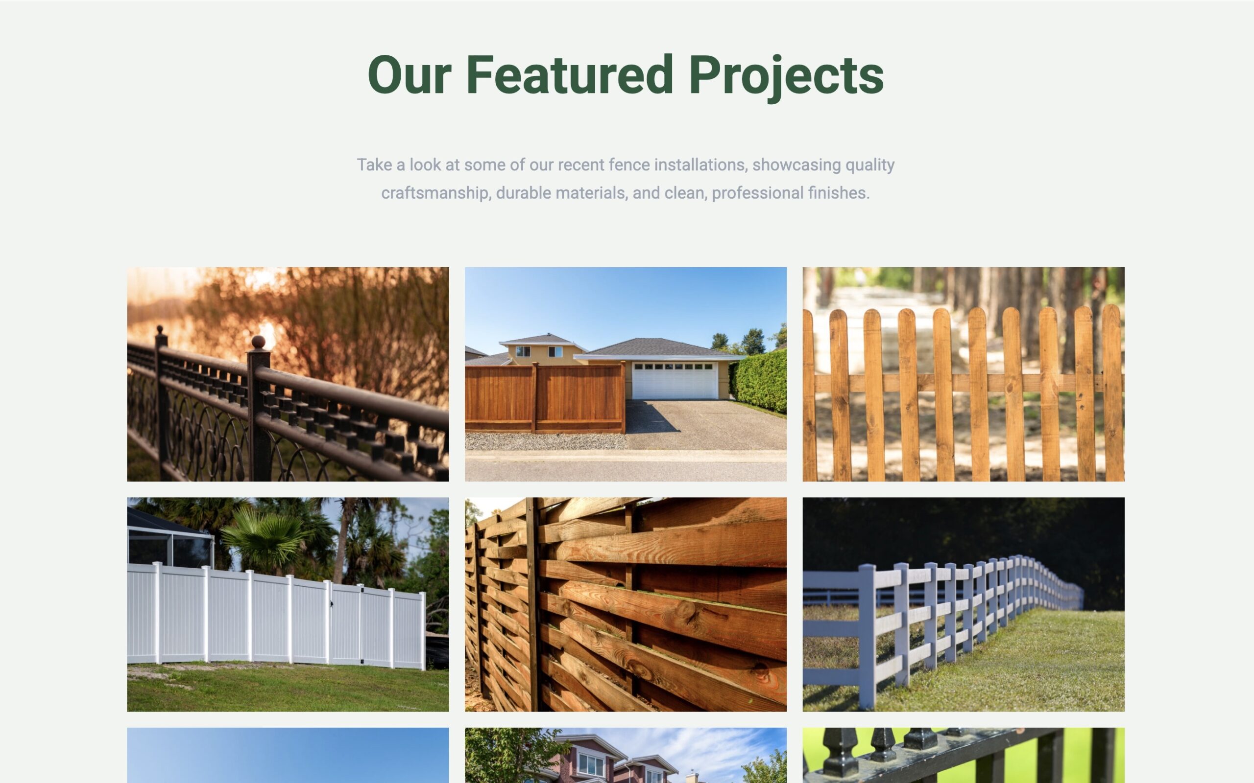 Fencing Company Website - Image 4