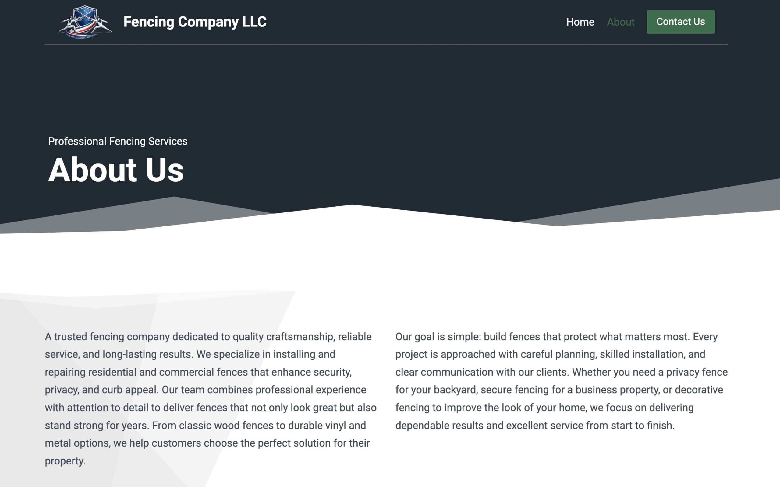 Fencing Company Website - Image 6