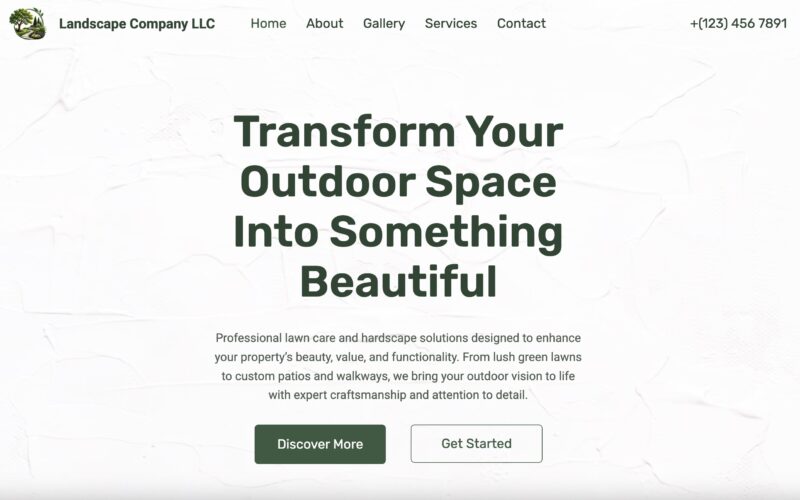 Landscaping Business Website