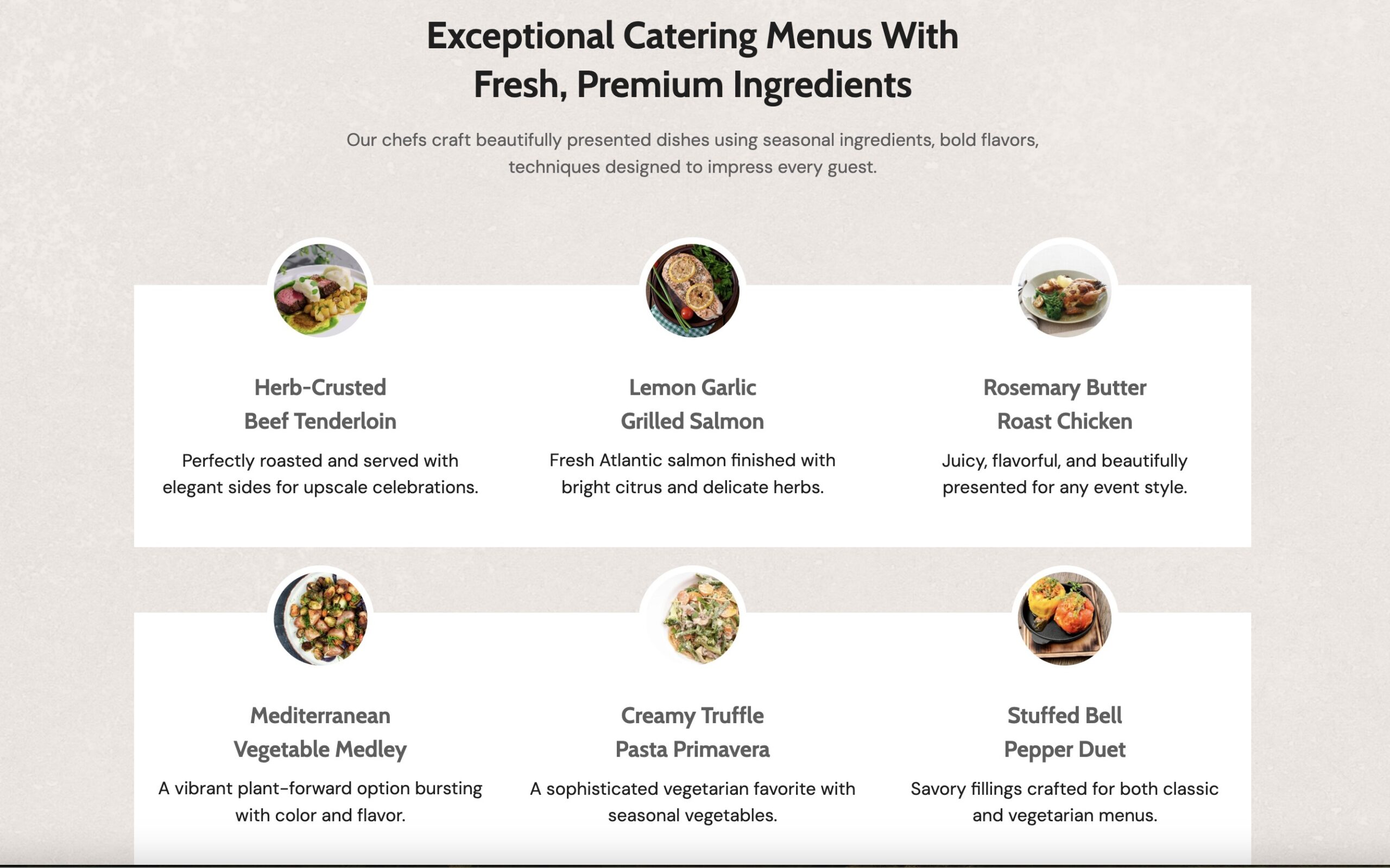 Catering Services Website - Image 4