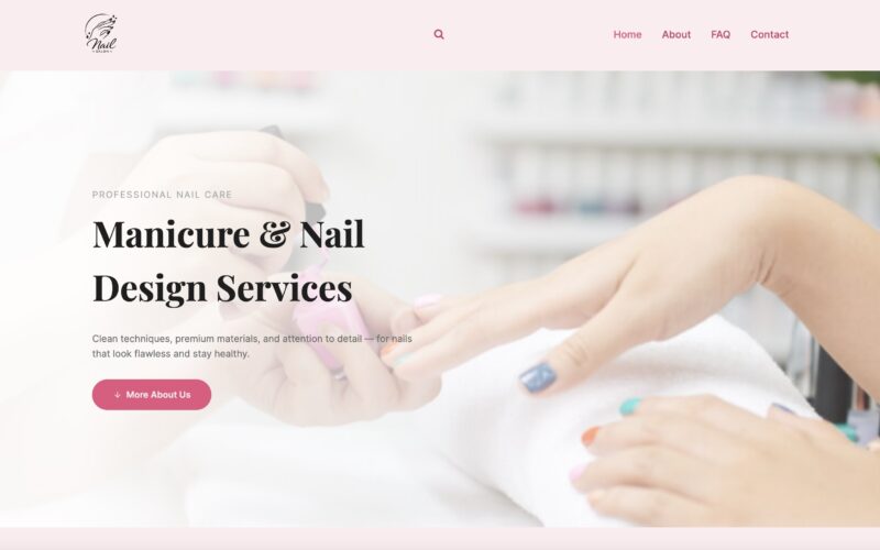 Nails Design Services Website