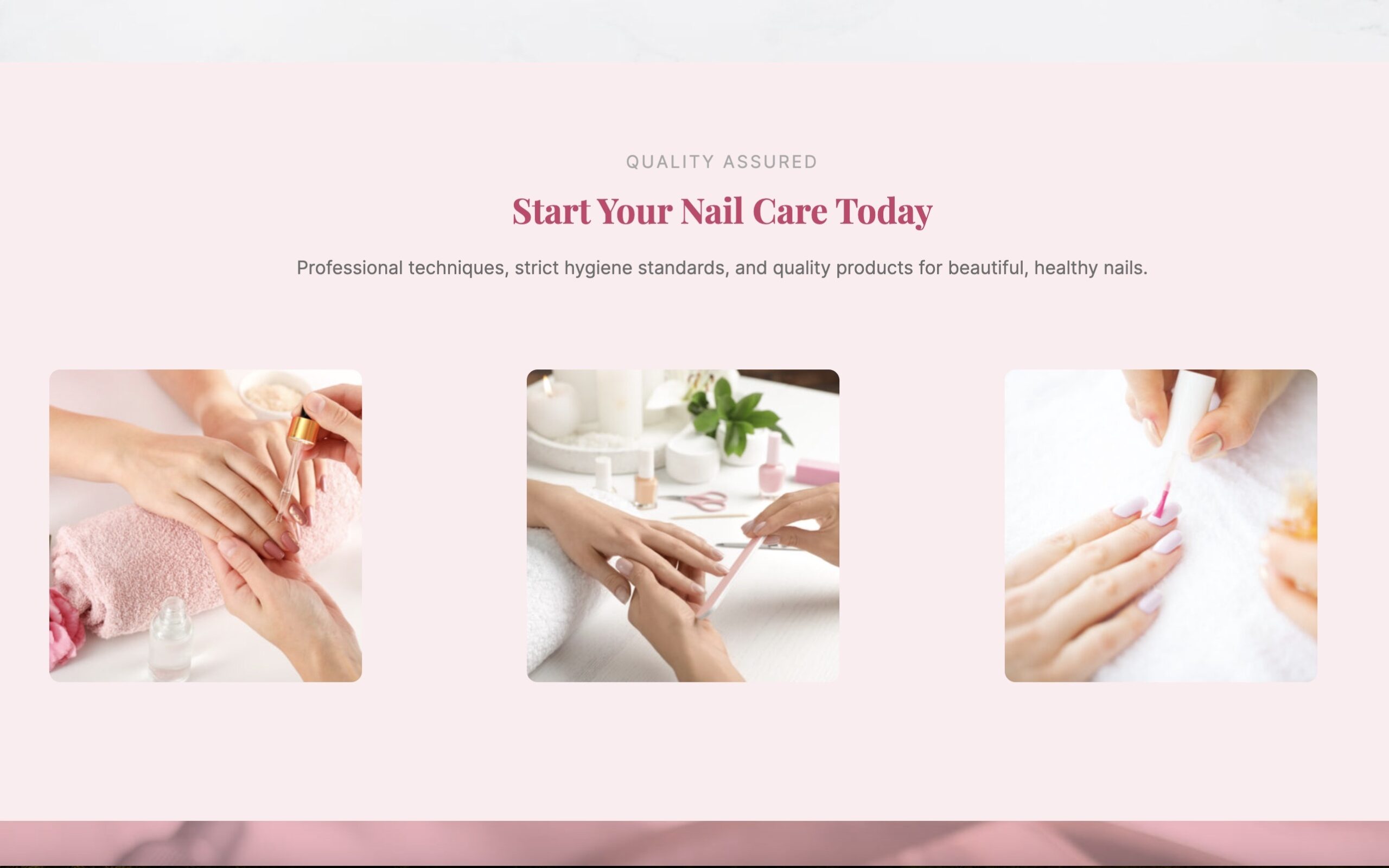 Nails Design Services Website - Image 3