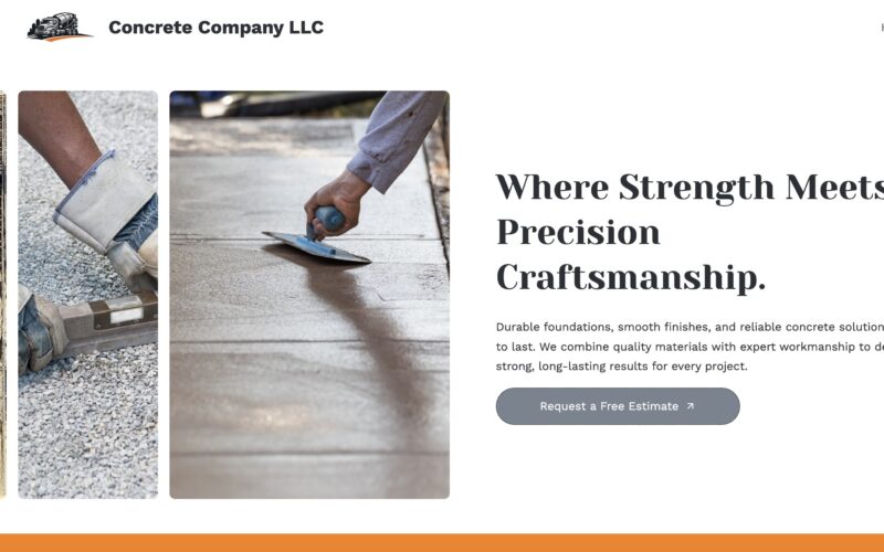 Concrete Company Website