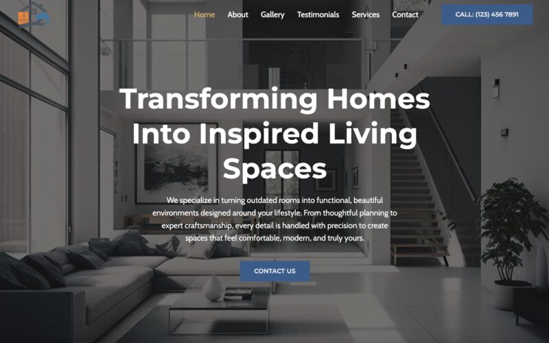 Home Remodeling Services Website