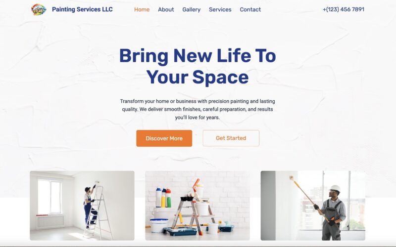 Painting Services Company Website