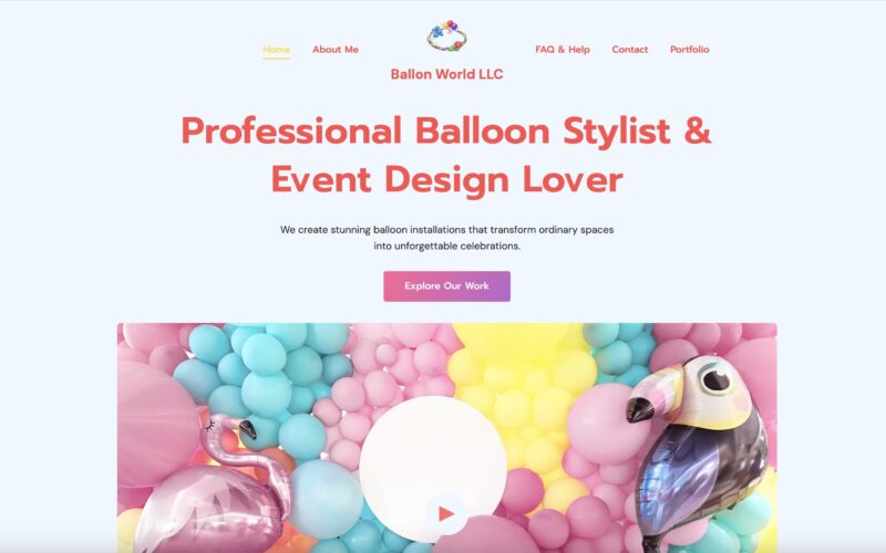 Balloon Stylist Website