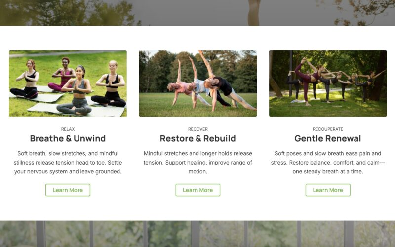 Yoga Studio Website
