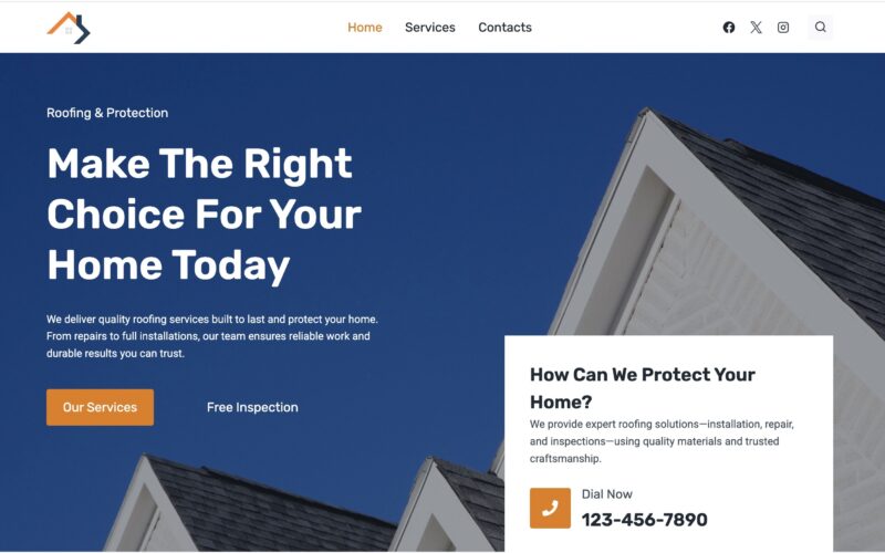 Roofing Company Website
