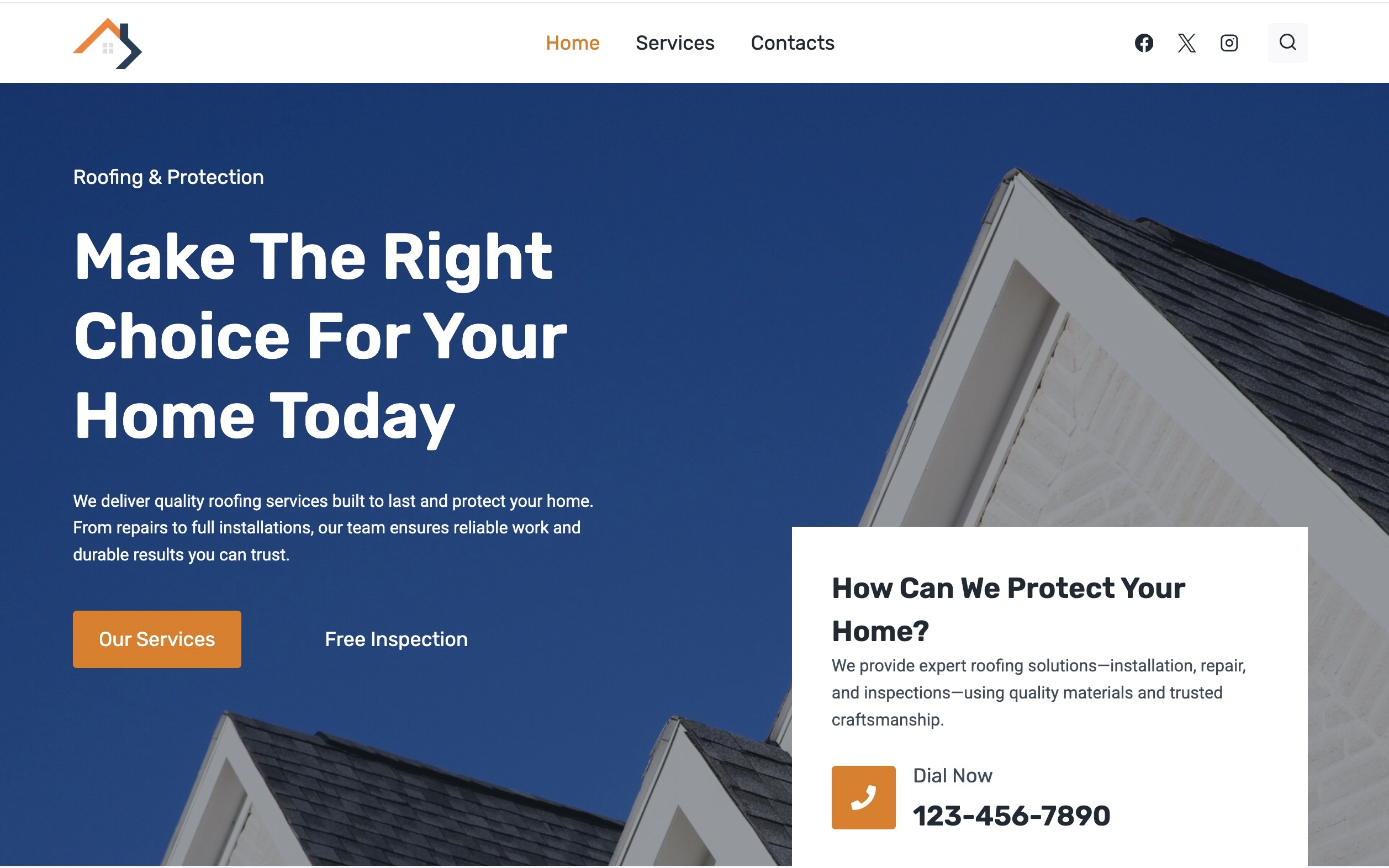 Roofing Company Website