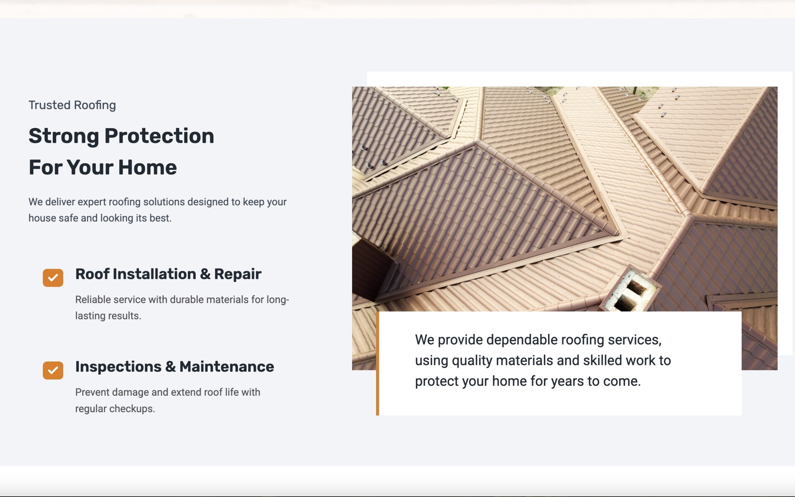 Roofing Company Website - Image 4