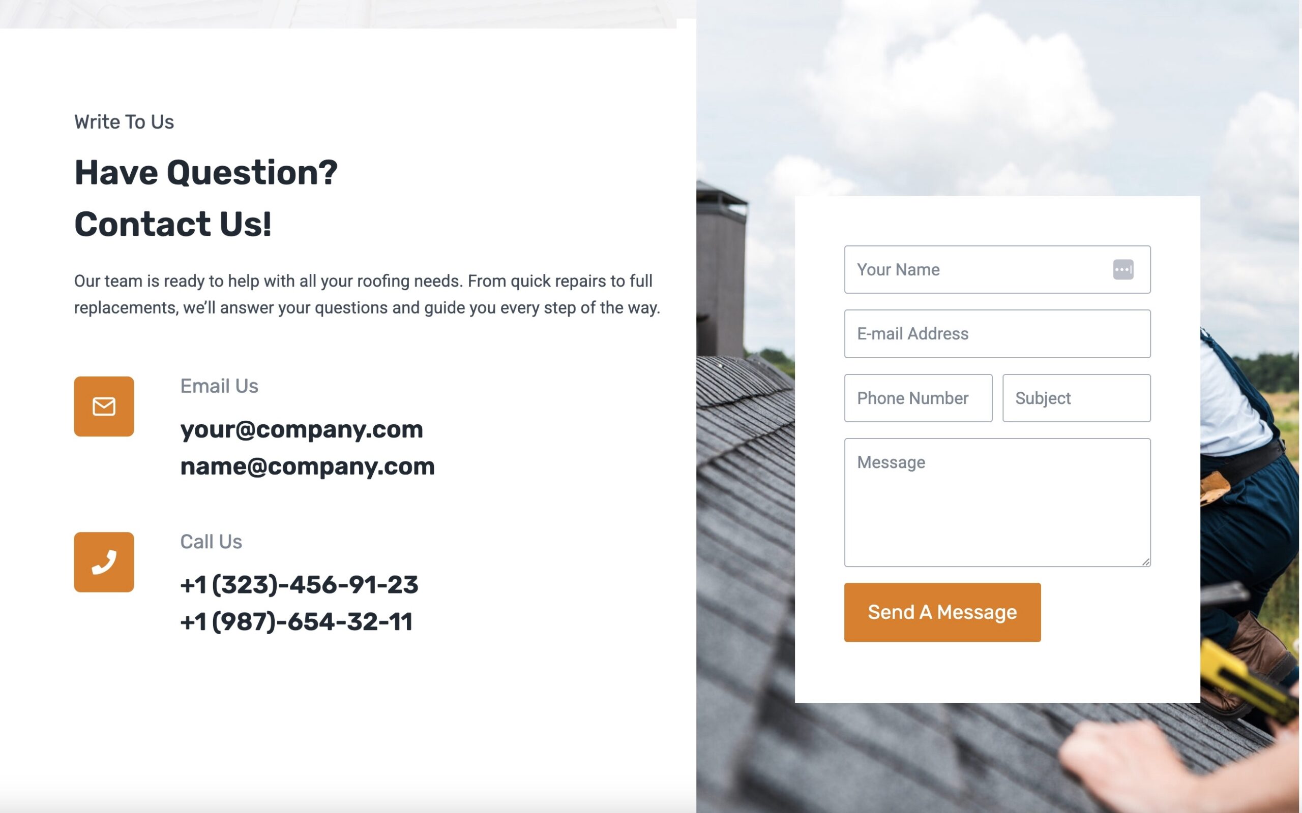 Roofing Company Website - Image 9