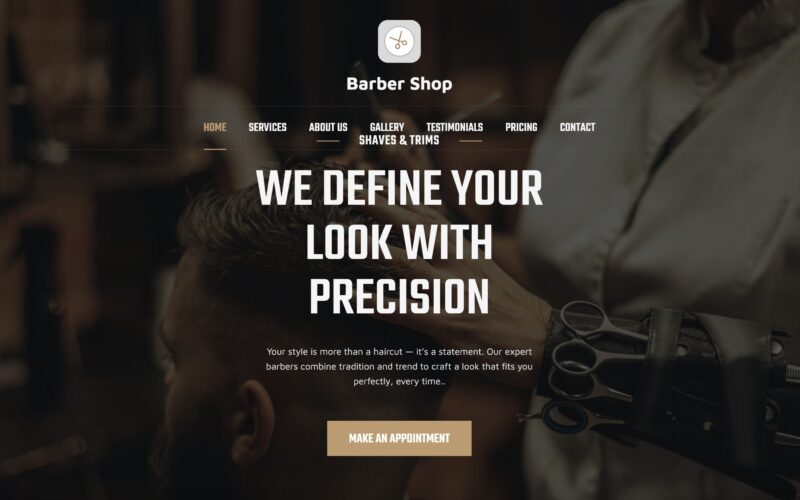 Barber Website